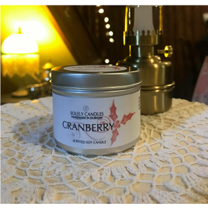 Cranberry Tin Candle