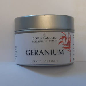 Geranium Tin Candle