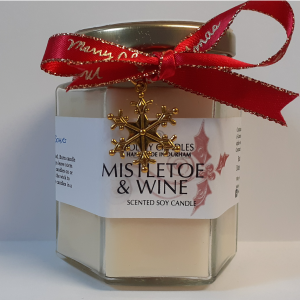 Missiletoe & Wine Jar Candle