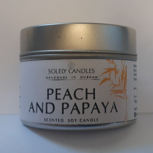 Peach & Papaya Tin Candle